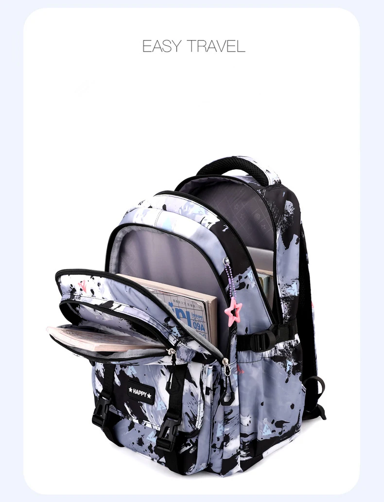 3 PCS Camouflage Design Kids Backpacks for Girls School Bag with Lunch Box purse Cute Bookbag Kids Backpack waterproof schoolbag