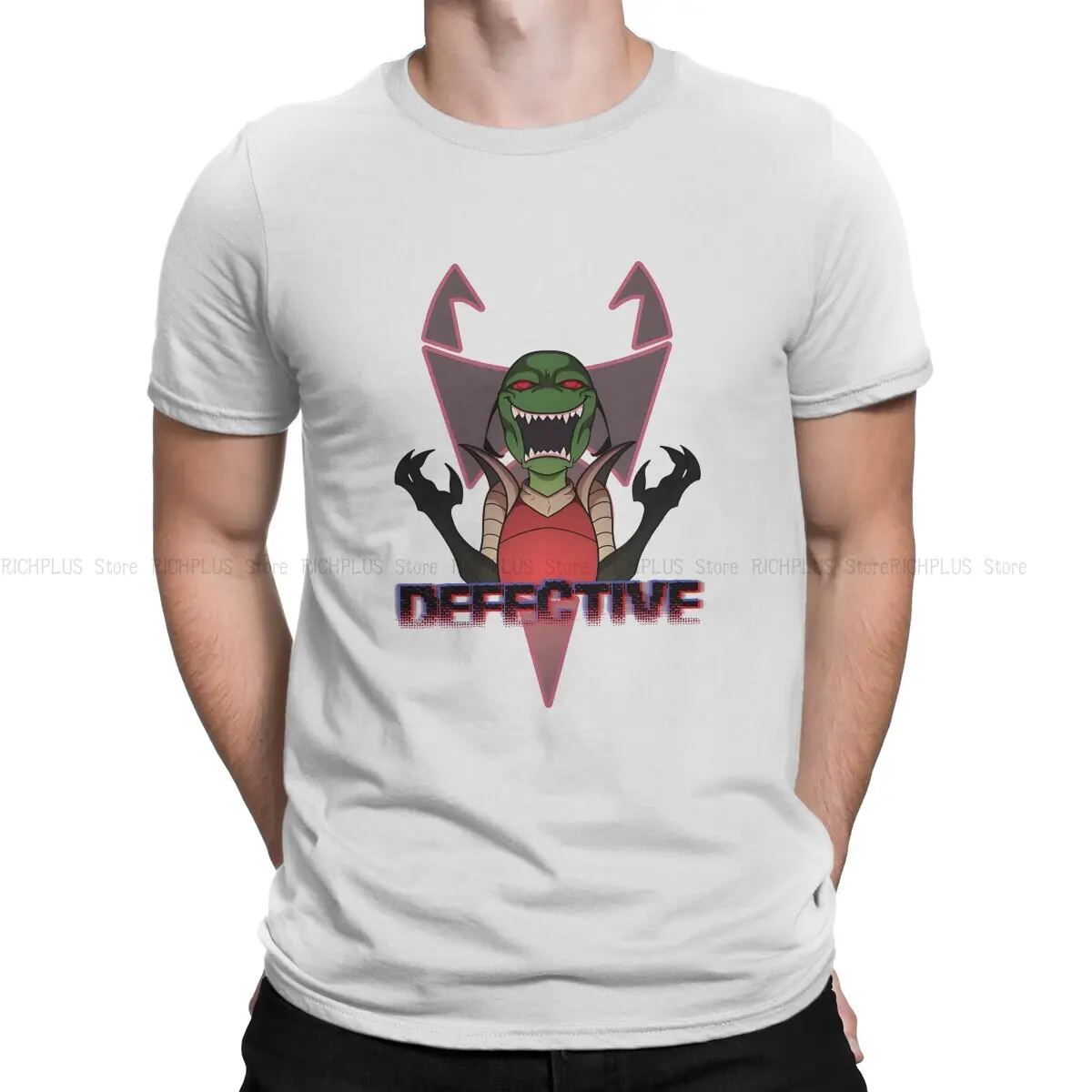 Defective TShirt For Men Invader Zim Cartoon Animation Clothing Novelty Polyester T Shirt Comfortable