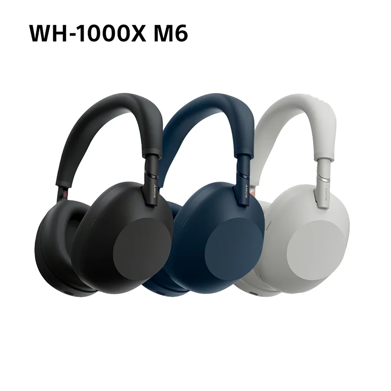 Originele Sony WH-1000XM6 draadloze hoofdtelefoon met ruisonderdrukking Dual-Core Ultra Flagship hoofdband zwart 30 uur batterijduur - afbeelding 2