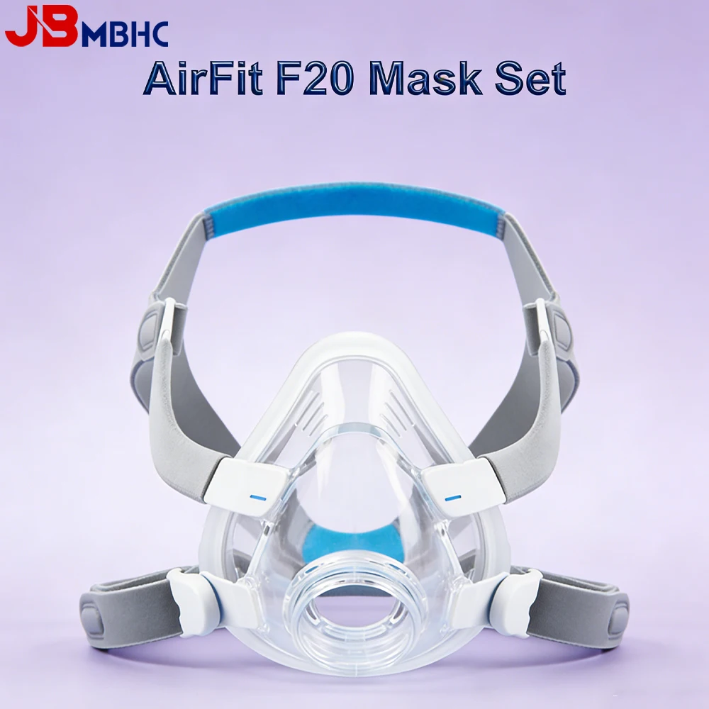 AirFit F20 Replacement Mask Set Complete Replacement Kit for AirFit F20 Full Face Masks with Cushion, Headgear, Frame and Clips