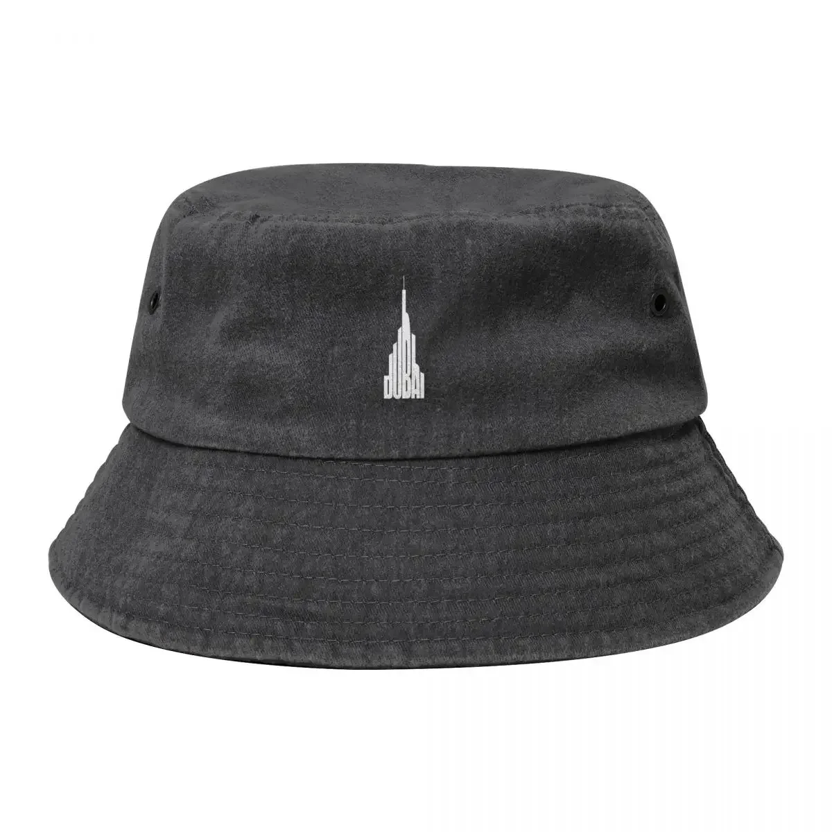 Dubai-Burj Khalifa Typography white Bucket Hat Anime Beach Bag Golf Cap summer hat Female Men's