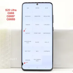 С дефектами для Samsung Galaxy S20 Ultra G988 G988F G988B/DS дисплей сенсорный экран дигитайзер в сборе Замена 100% тестирование
