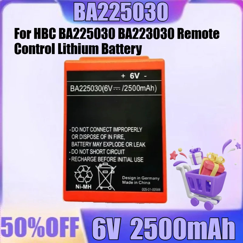 بطارية جديدة BA225030 عالية الجودة لملحقات بطارية ليثيوم HBC BA225030 BA223030 للتحكم عن بعد 2500 مللي أمبير في الساعة