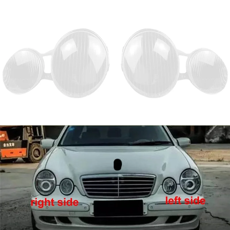 Car Left Headlight Shell Lamp Shade Transparent Lens Cover Headlight Cover for 2000-2003 W210 E200 E240 E320 E430