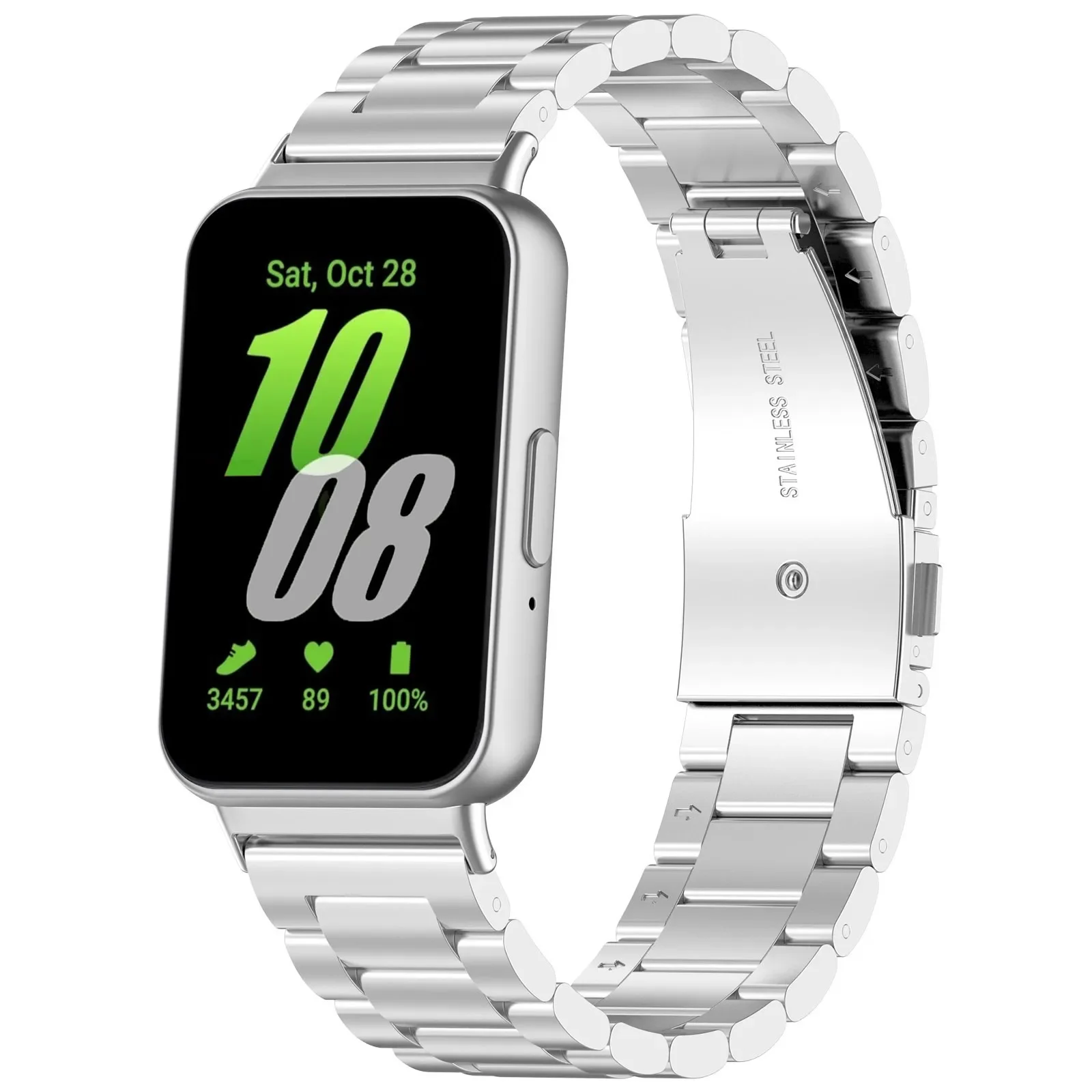 Stainless Steel Watchband for Samsung Galaxy Fit 3 Metal Strap for Galaxy Fit3 Wristband for samsung galaxy fit3 Bracelet Correa