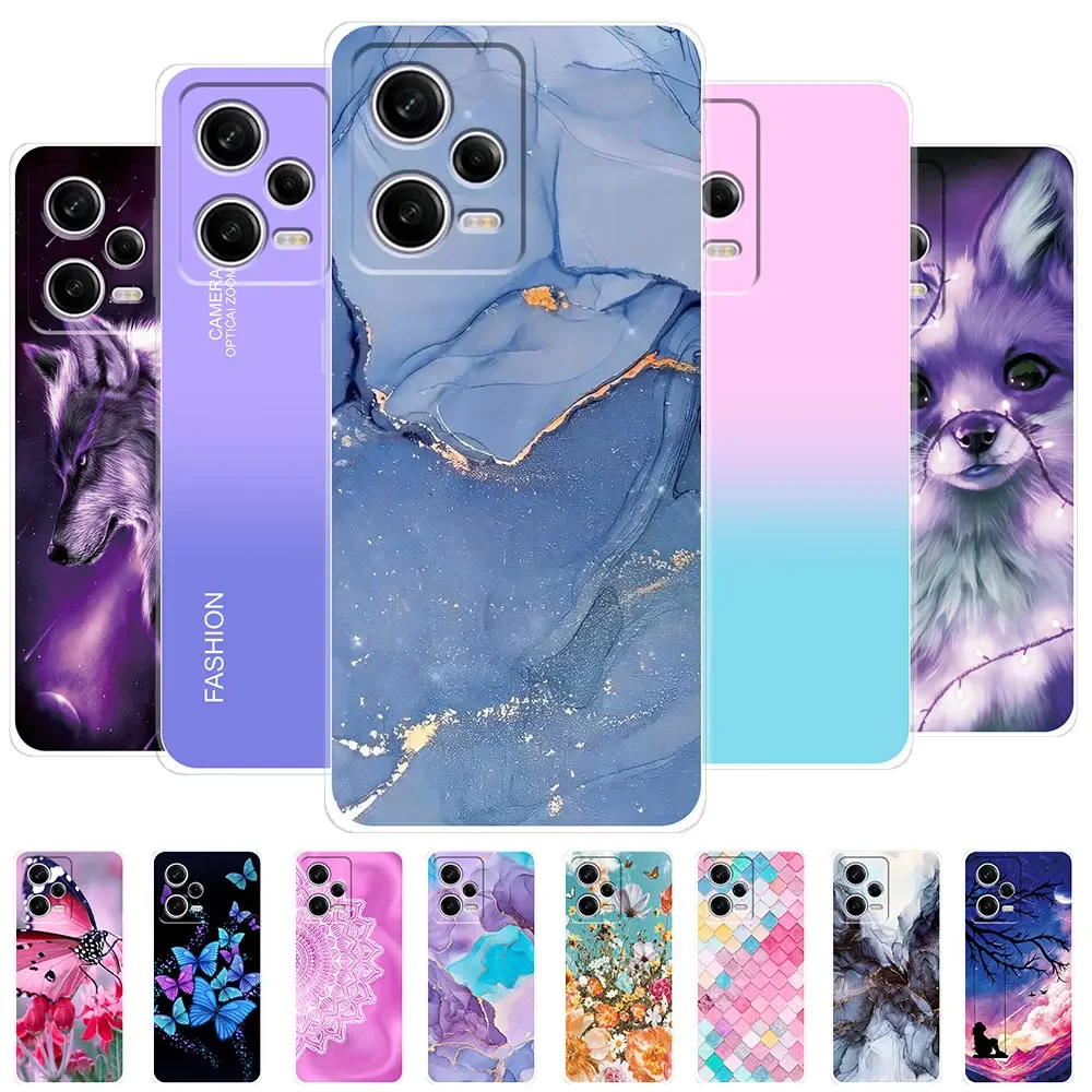 For Xiaomi Redmi Note 12 5G 4G Case Redmi Note12 Pro Shockproof Back Phone Case For Redmi Note 12 Pro+ Plus Silicone Clear Cover