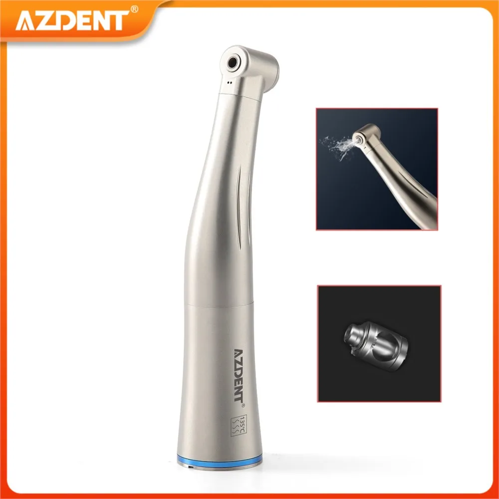 

AZDENT Dental 1:1 Low Speed Handpiece Contra Angle Internal Single Water Spray Push Button Dentistry Tool