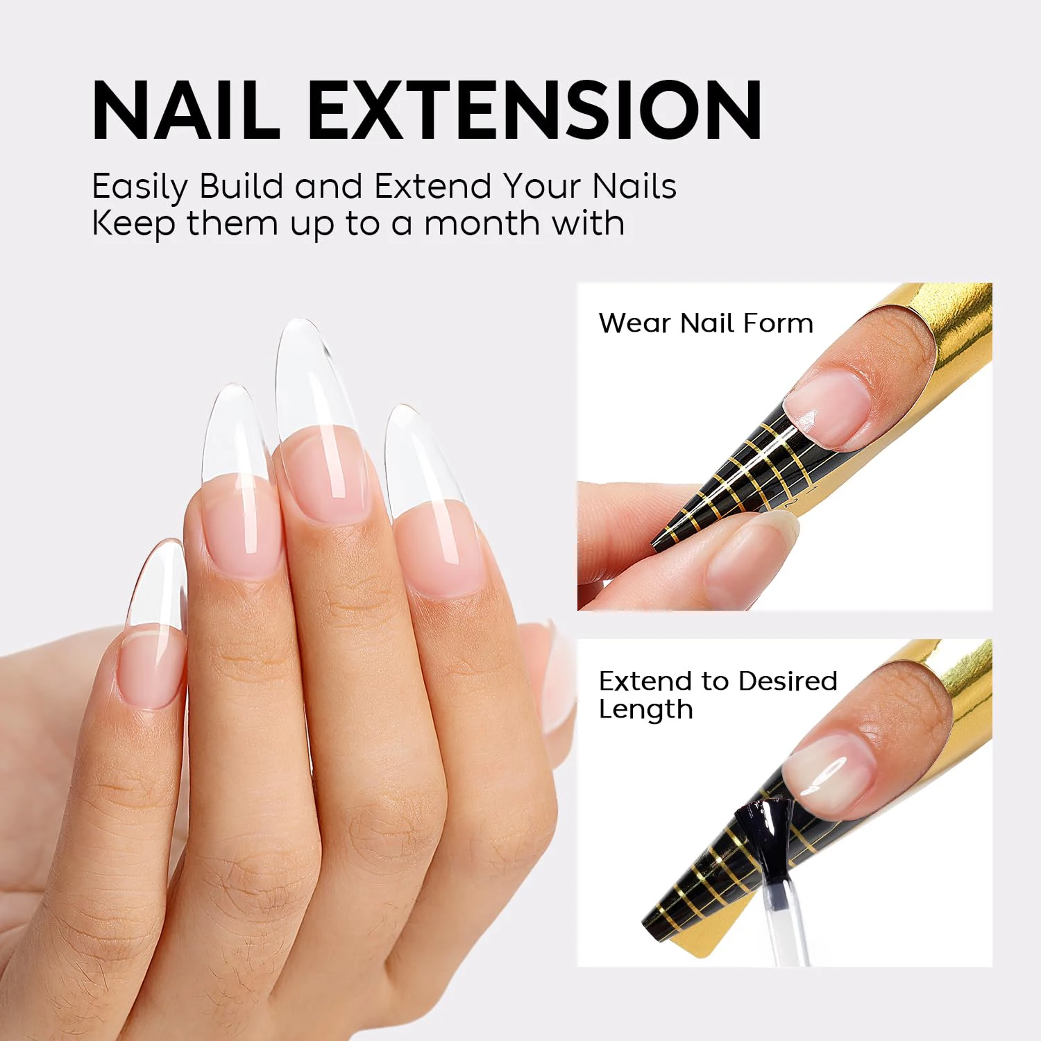 PUENTE 15ML constructor de Gel de uñas extensión transparente Gel de uñas auto-nivelante fortalecedor pegamento de diamantes de imitación remojo barniz de uñas UV