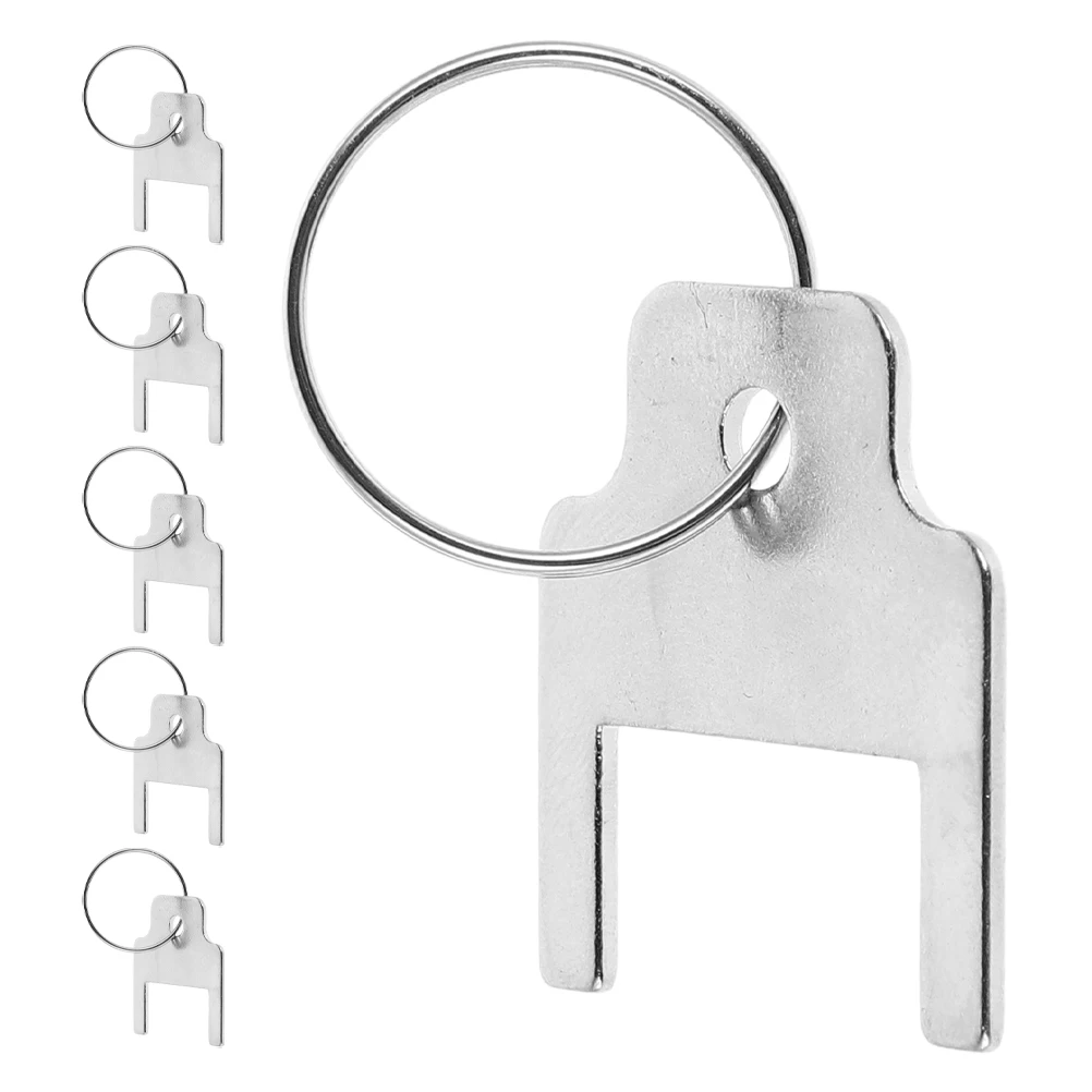 

6pcs Paper Towel Dispenser Keys Stainless Steel Replacement Key Rings Compatible With Kimberly 770301 Hard Key For