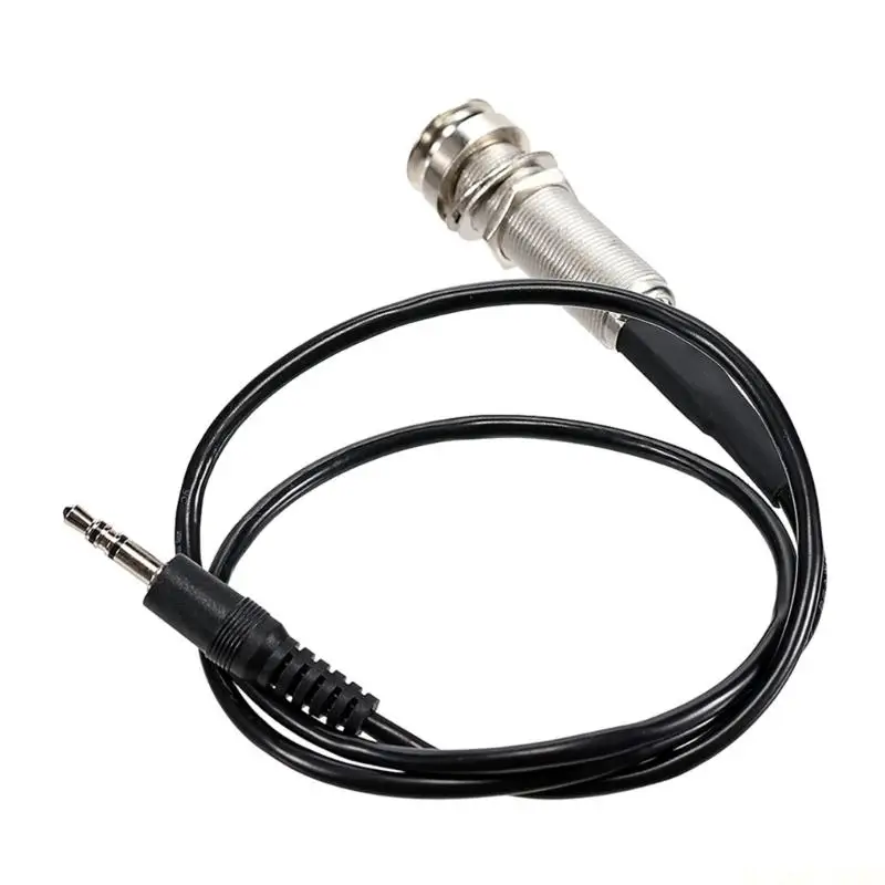 M5TC 66cm Black Endpin Output Jacks Guitar Piezo Cable Replacement Not Soldering
