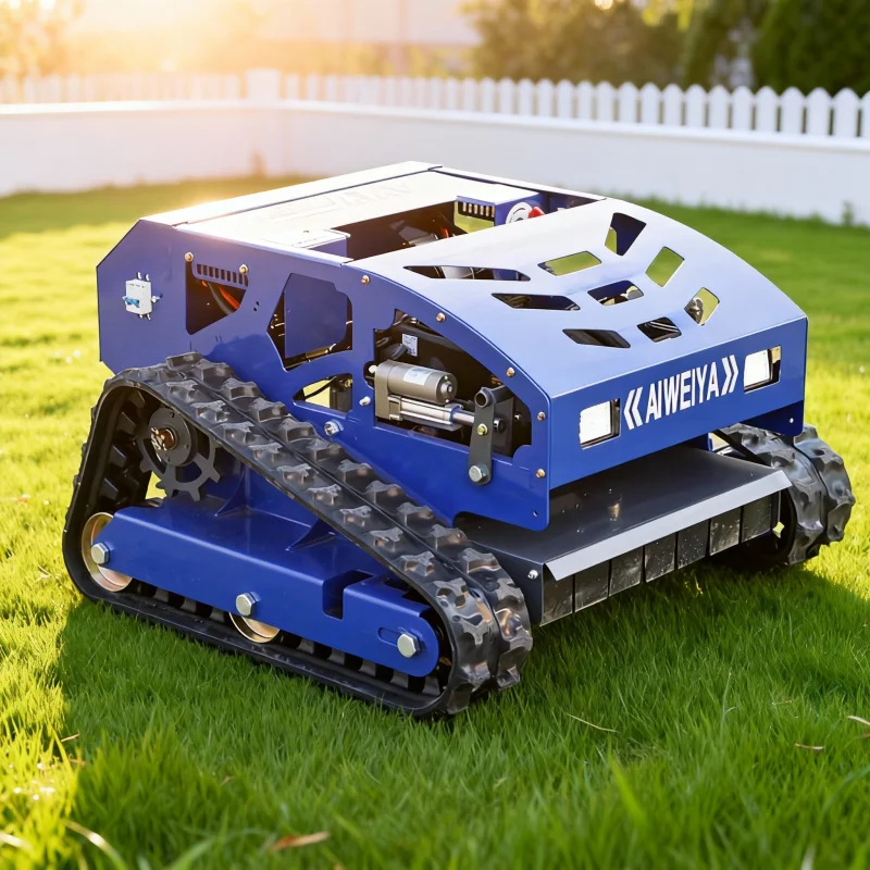 تخصيص دائم التحكم عن بعد جميع التضاريس صفر بدوره جزازة العشب ذاتية الدفع جزازة مخفضة #1