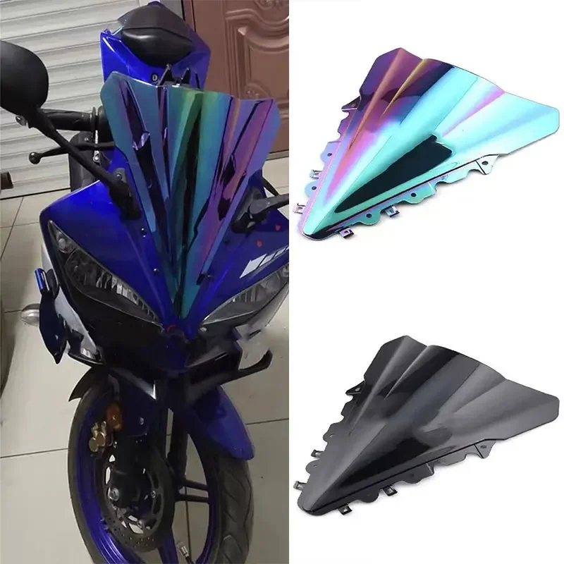 For Yamaha YZF R15 V2 YZF-R15 R15 2014 2015 2016 Motorcycle Front Windscreen Screen Wind Deflectors Double Bubble Windshield