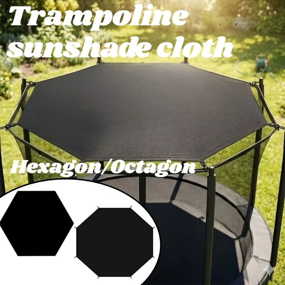 Waterproof UV Protection Oxford Trampoline Canopy Shade Tent Cover 6 8 10 12 14 Feet Outdoor Backyard Home Gym Core Training