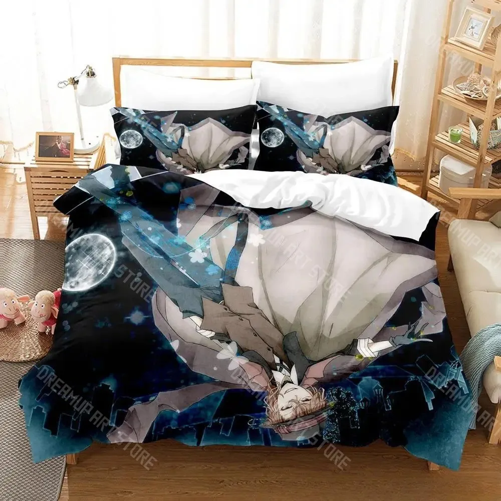 3D Printed Bungo Stray Dogs Anime Nakahara Bedding Set for Boys Girls Duvet Cover Twin Queen King Full Single Double Sizes