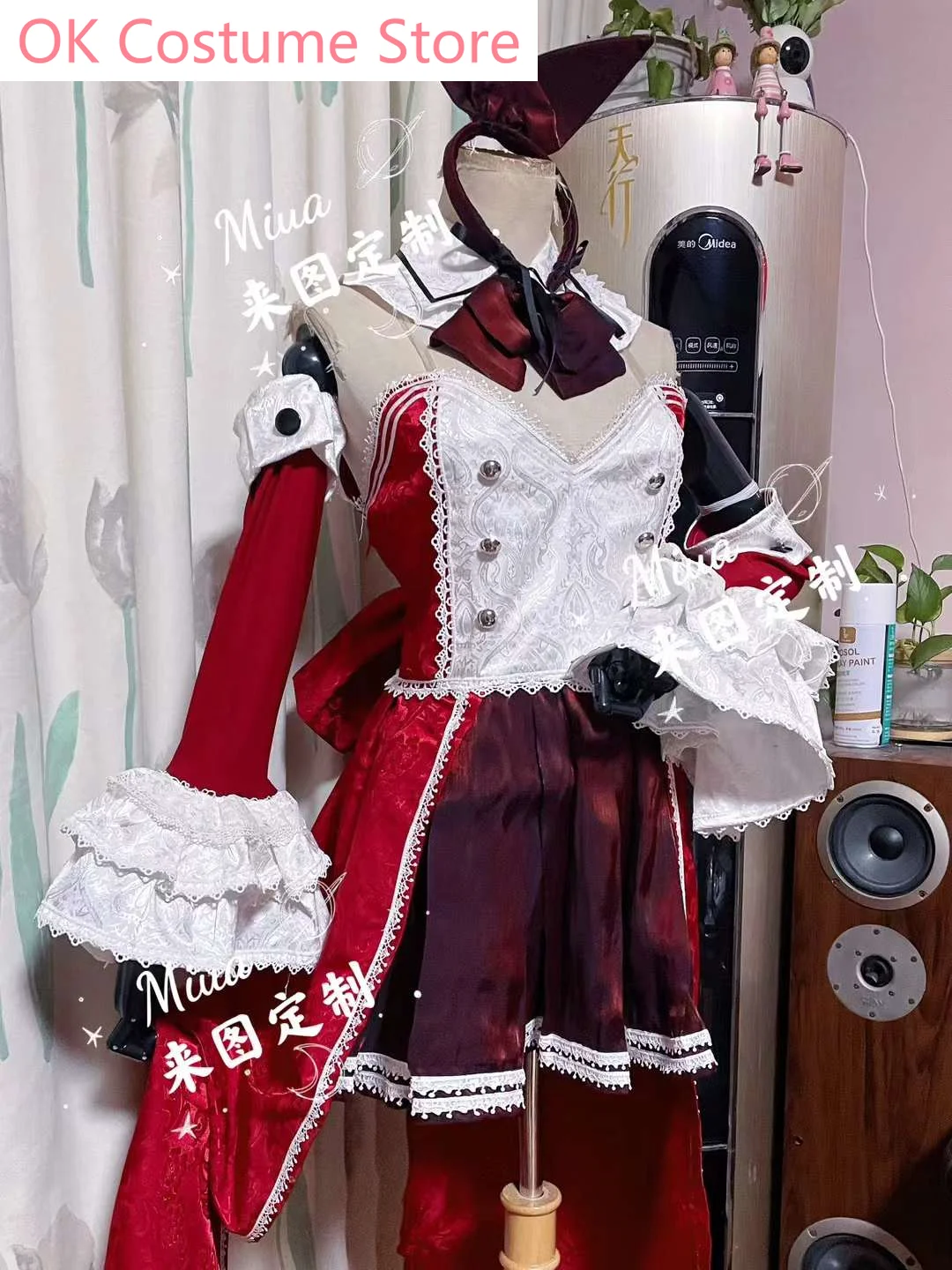 Arcaea Beni Subdue Dress Cosplay Costume Cos Game Anime Party Uniform Hallowen Play Role Clothes Clothing