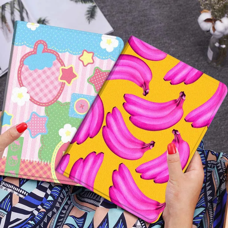 

Подарочный чехол для планшета с рисунком розового банана для Huawei Honor MatePad MediaPad Air 5 6 7 11 V6 V7 V8 V9 X9 X8 T10 T10s C5e T5