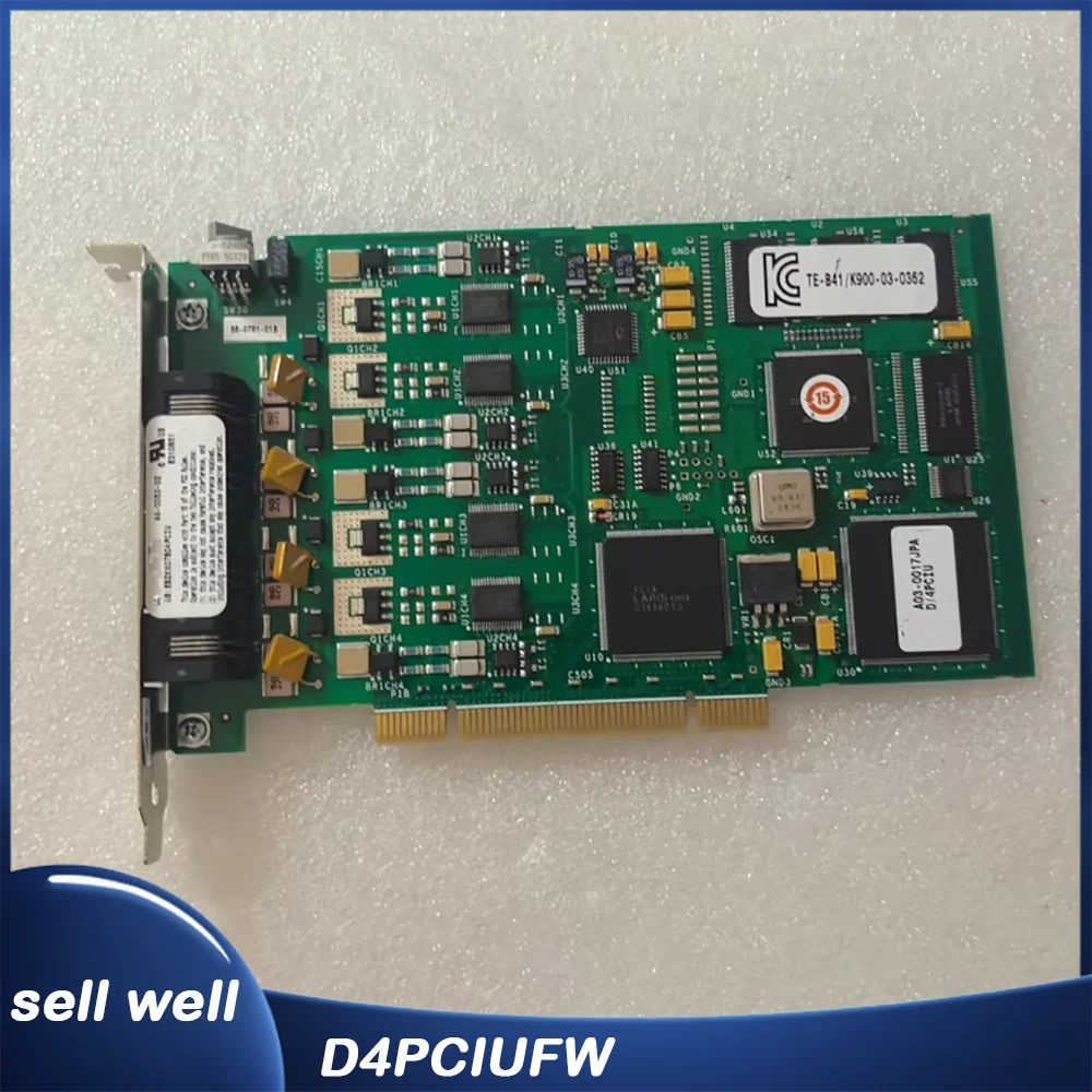 D4PCIUFW four-channel voice Card 44-0053-02 TE-B41/K900-03-0362
