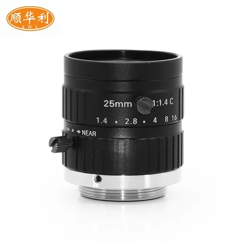 

Machine vision 10MP fixed focus 25mm HD industrial camera monitoring lens manual aperture C interface 2/3 target surface