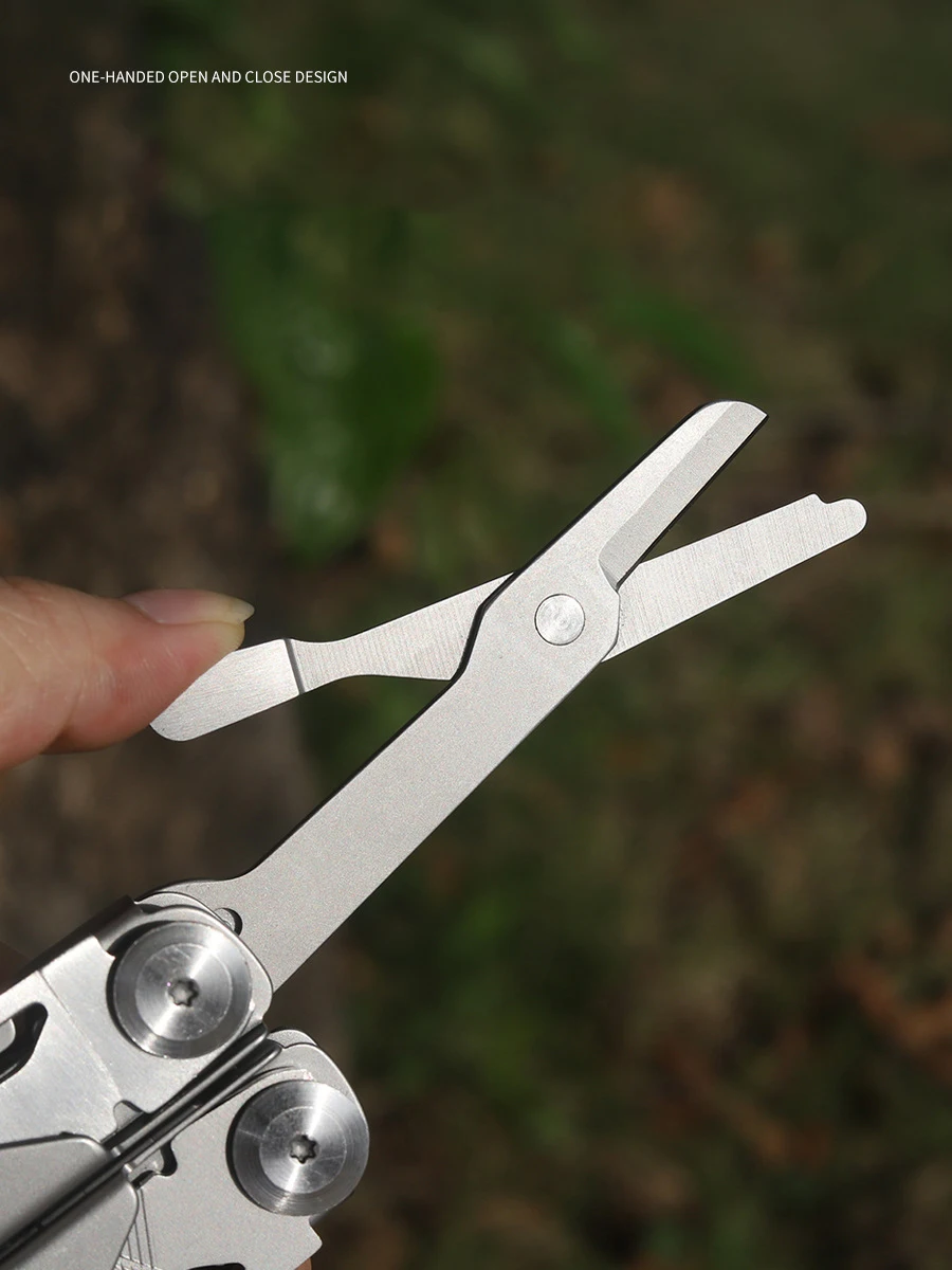 Imagem -05 - Portátil Edc Multitool Multitool Dobrável Ferramentas de Acampamento ao ar Livre Faca de Sobrevivência de Emergência Alicate Aço Inoxidável