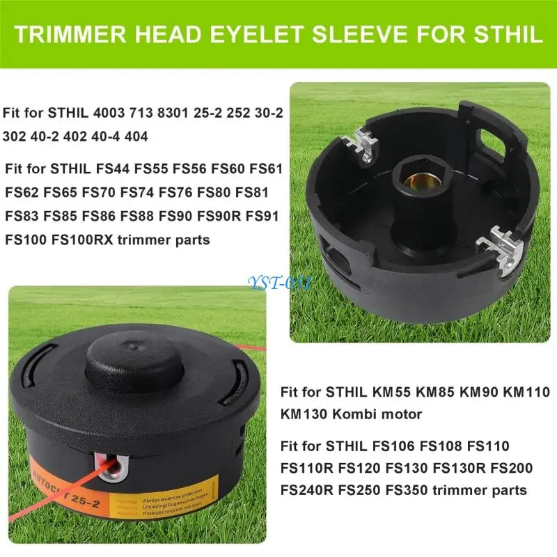 E15A Pack Of 10 Heavy Duty Zinc Alloy Trimmer Head Grommets Replacement Suitable for Brush Cutters Replacement Parts