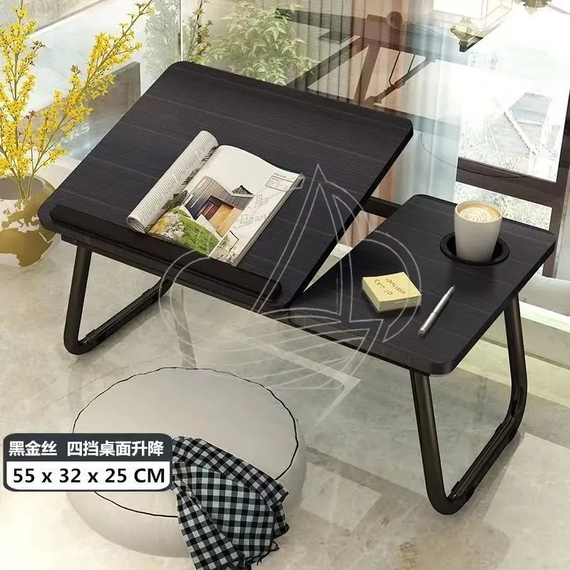 Foldable Lifting Bedside Computer Desk Laptop Table for Dormitory Lazy Study Writing Desk