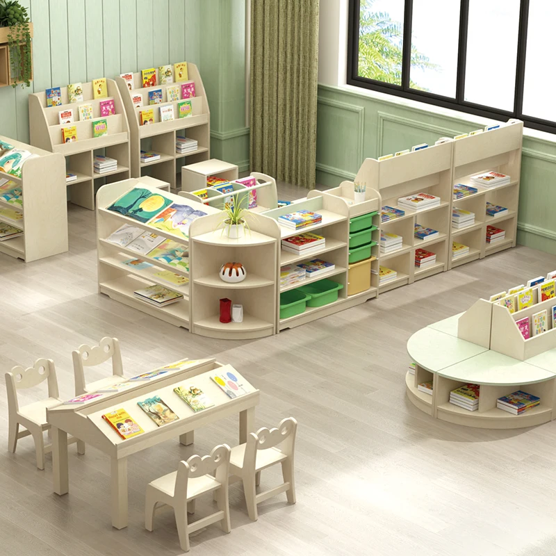 Factory price kids study table and chair set kindergarten children furniture sets