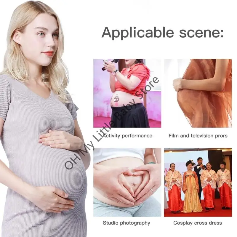 

M76C Realistic False Pregnancy Belly Silicone Prosthesis Soft Elastic Artificial Tummy For Stage Show Training