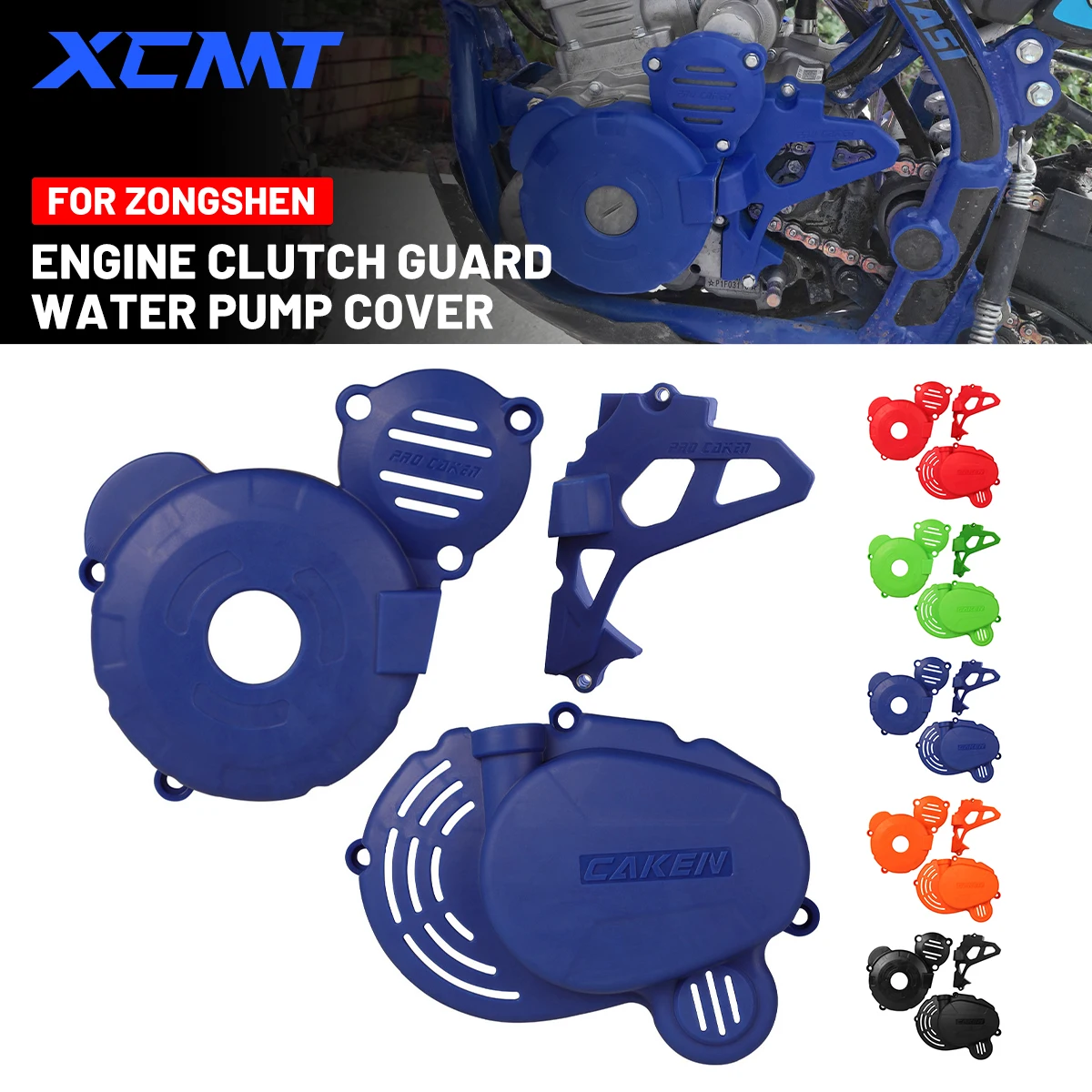 Motocross Engine Clutch Guard Water Pump Cover Ignition Protector For ZongShen CB250F ZS172FMM-3 Engine KAYO T4 BRZ MOTAX FXMOTO