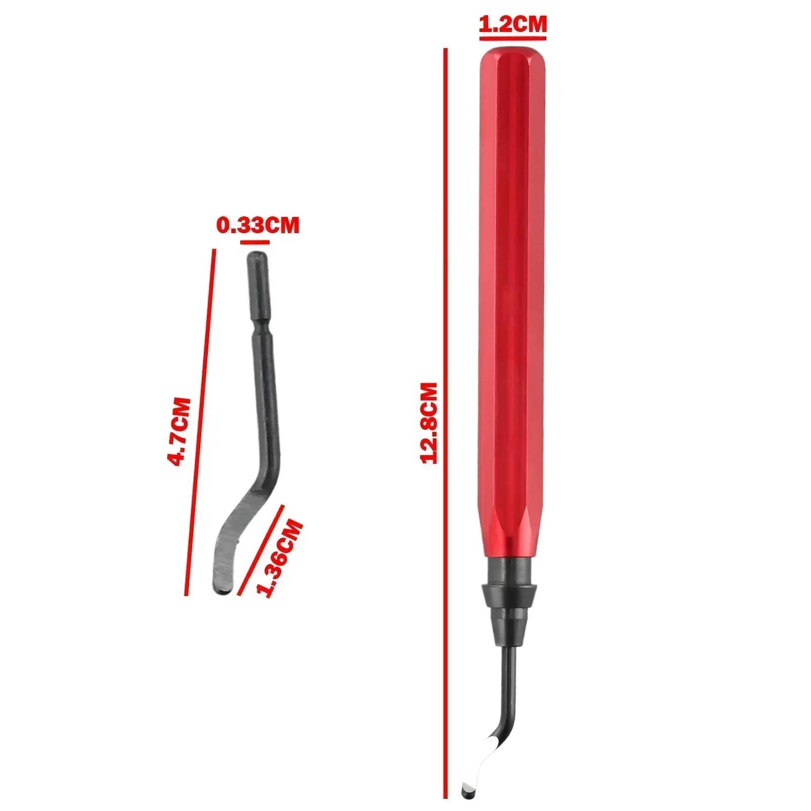 Imagem -02 - Handle Burr Reburring Remover Ferramenta de Corte Rotary Deburr Blade Professional Deburring Tool Kit 10 Pcs Rb1000