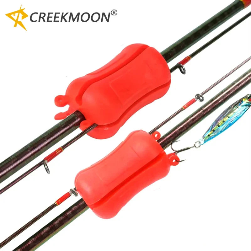 2PCS Reusable Rubber  Fixed Ball Belt Outdoor Fastener Fishing Rod Tie Beam Rod Prevent Rods Collision Fishing Tackles Accessory