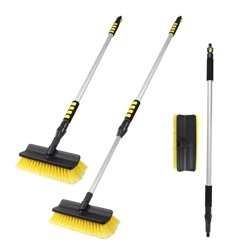 for Multifunctional Long Handle Water Flow Cleaning Brush with Soft Bristles  Efficient Washing and Scrubbing Tasks