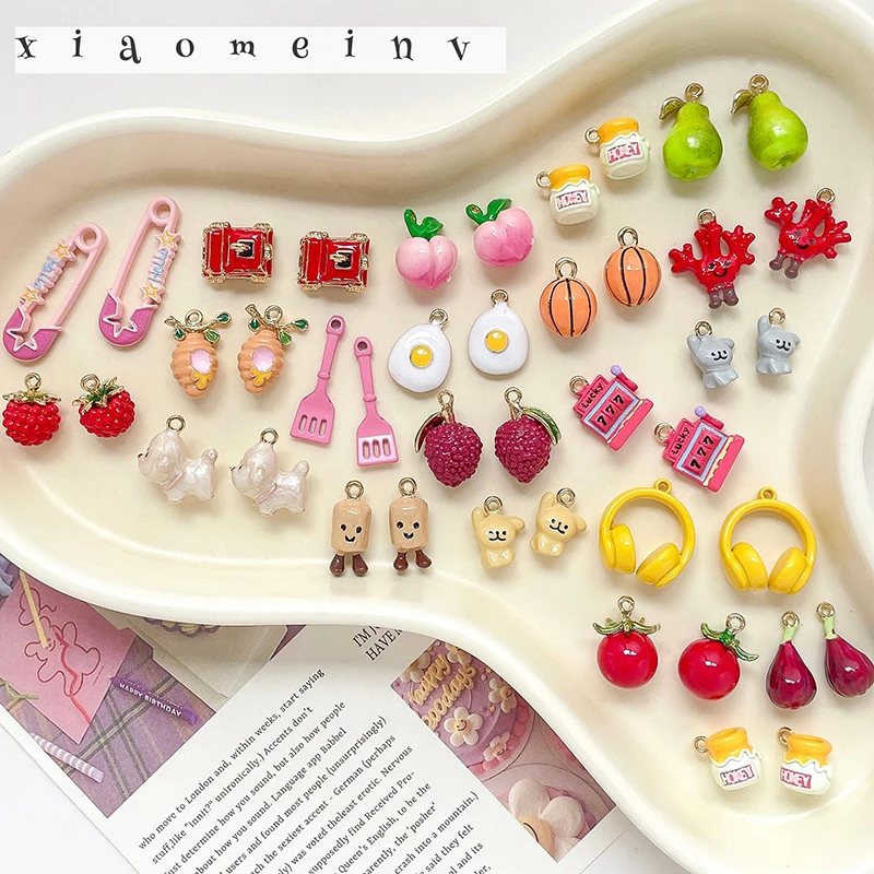 4개의 귀여운 만화 강아지 과일 핀 DIY 목걸이 팔찌 - Embroidery Bracelet 리뷰 및 가격