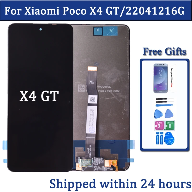 6.6'' For Xiaomi POCO X4 GT LCD Display Touch Screen Digitizer LCD Replacement Parts For POCO X4 GT 22041216G Display