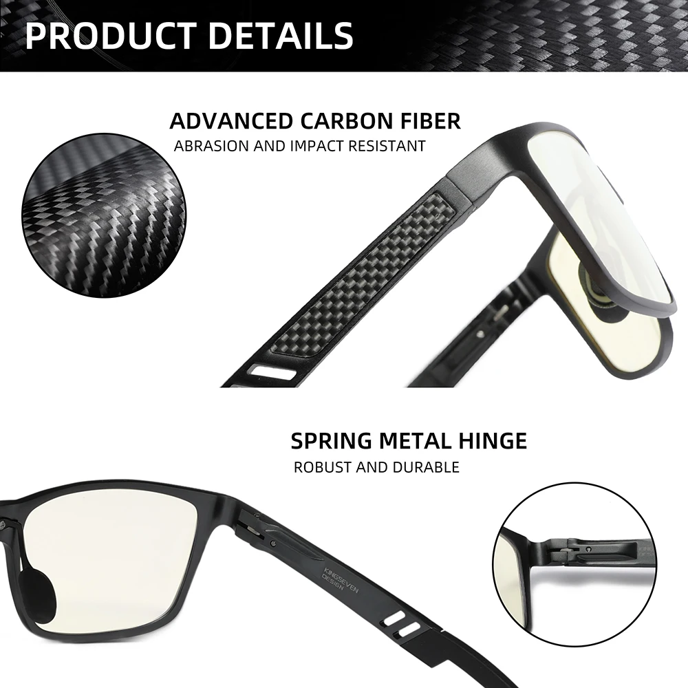 KINGSEVEN Causal High Quality Prescription Glasses Anti Blue Light Optical Lens Myopia Hyperopia Men Women Reading Glasses