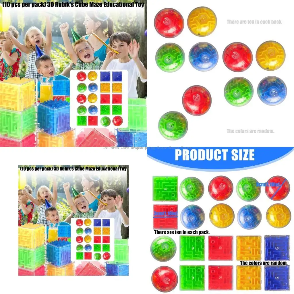 

10 -кратные лабиринты мышления кубики Прогрессивные уровни сложности Логическая головоломка игрушка