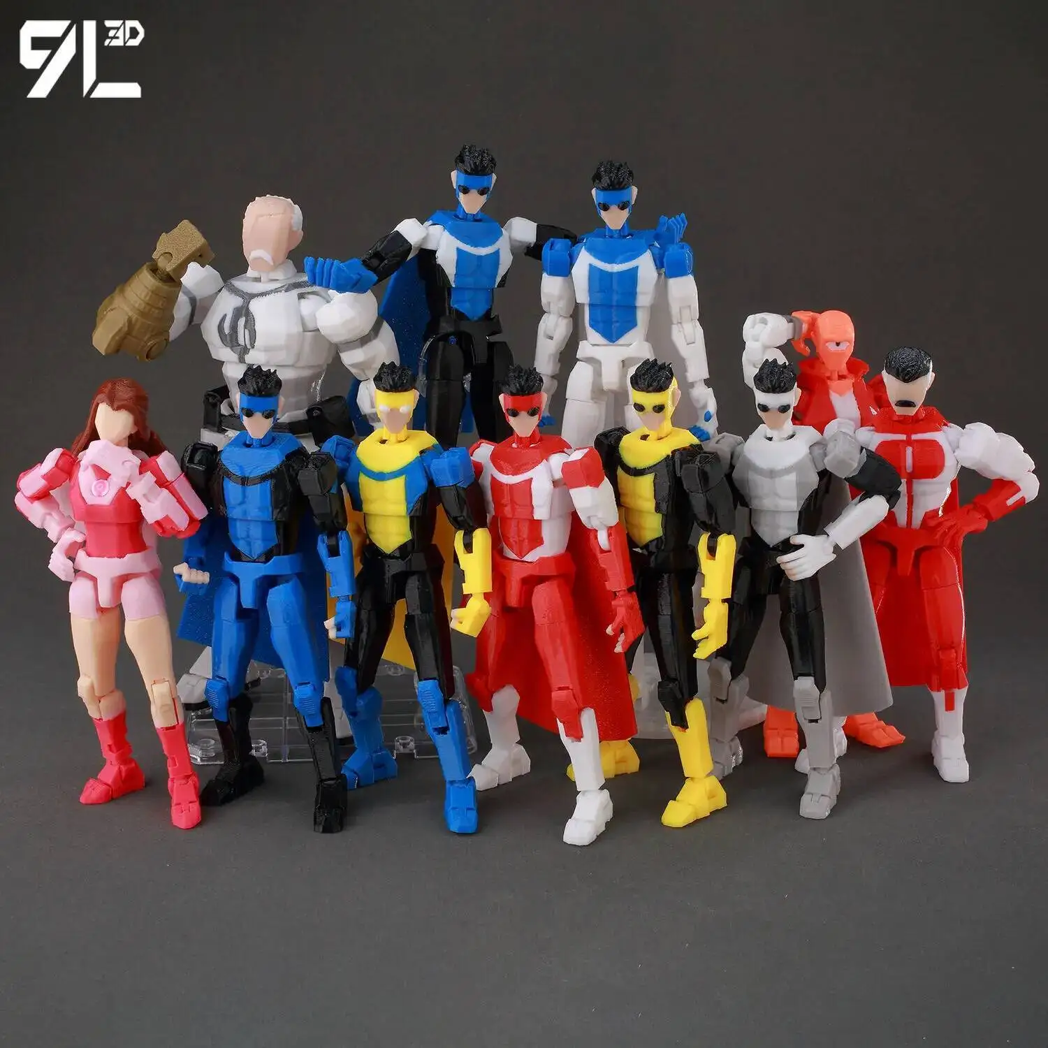 9L3D سوبرمان الذي لا يقهر بوي باتمان عمل الشكل LUCKY13 متعدد المفاصل Poseable T13 Titan13 بطل نموذج Dummy13 تحصيل اللعب