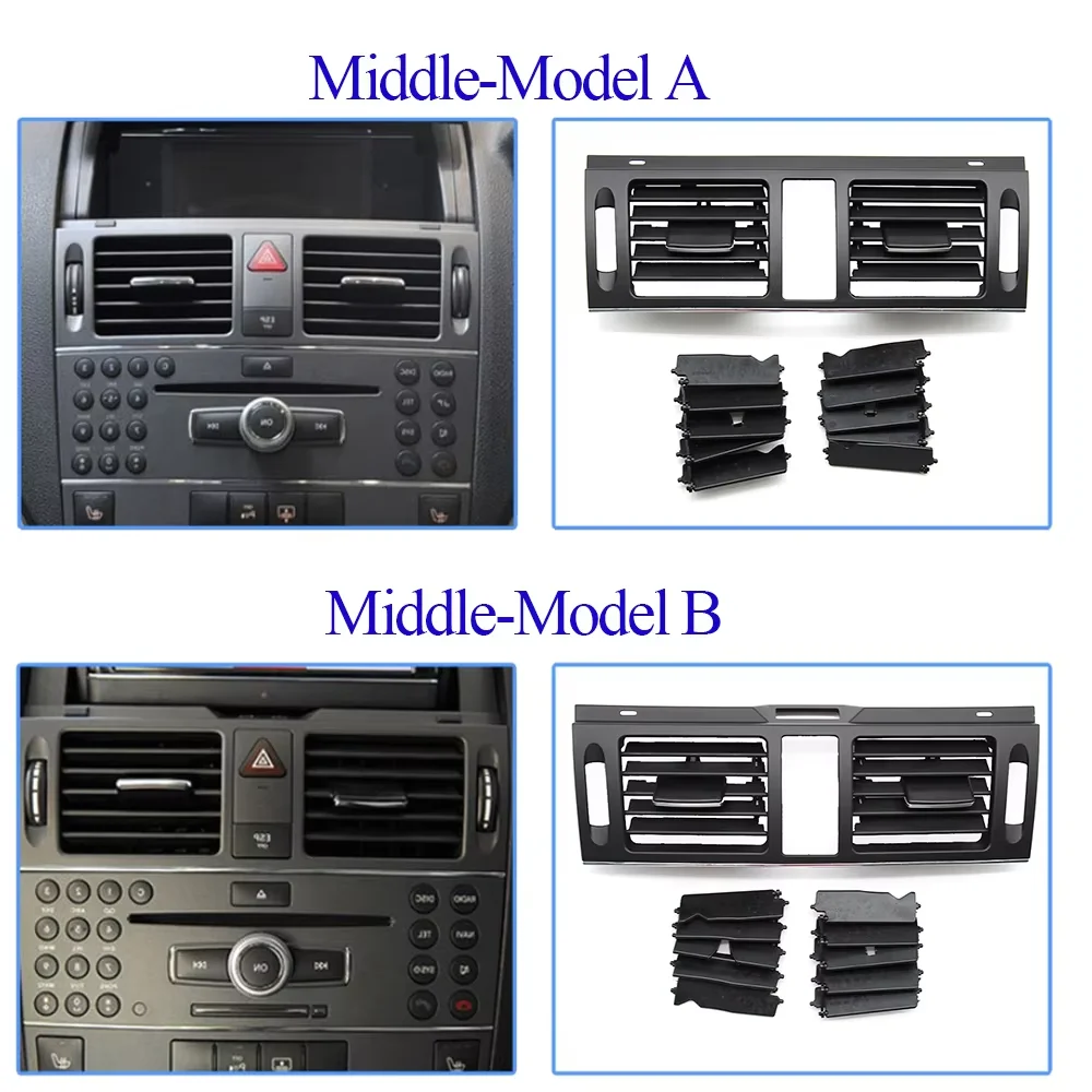 Dashboard Links Rechts Klimaanlage Abdeckung Hinten AC Vent Grille Steckdose Panel Für BENZ C Klasse W204 C200 C230 C260 c300 2007-2011