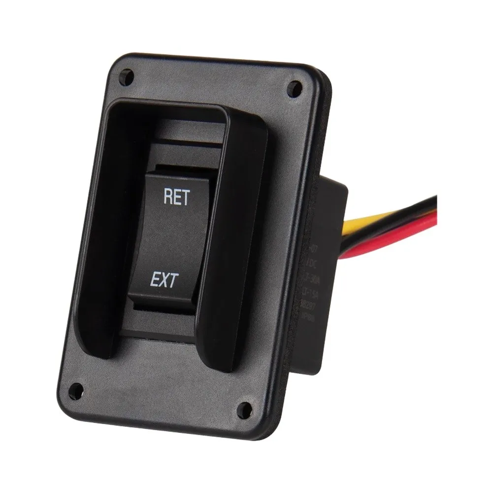ABS RV Electric Lift Bed Control Switch Panel 12V 24V DC Flush Mount Design with Clear EXTEND RET Marking for Camper Beds