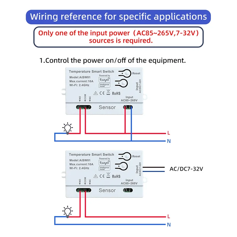Tuya Wifi Temperature Humidity Sensor With Probe For Precise Environmental Adjustments-Y41A