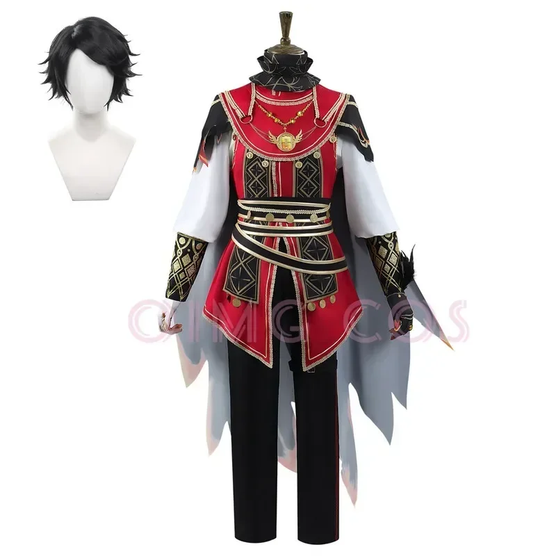 

Identity 5 Prospector Cosplay Costume Norton Campbell Uniform Wig Men Game Halloween Costumes for