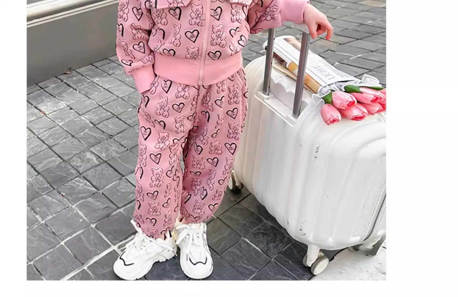 ZOETOPKID Mädchen Frühlings- und Herbst-Set 2026 Neues Modisches Kinderoutfit Kinder-Freizeitanzug Zweiteiliges Set – Detail 11