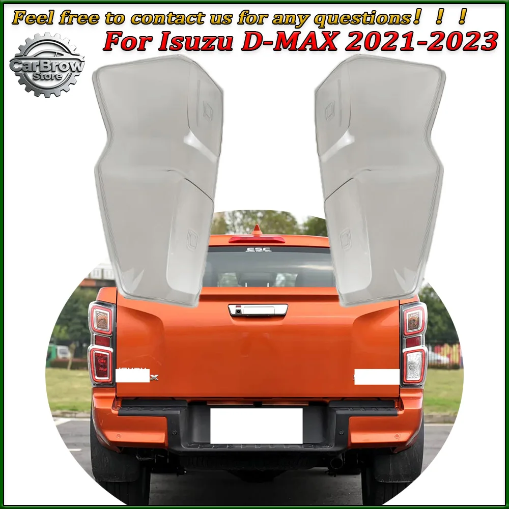 

Tail Lamp Cover For Isuzu D-MAX 2021 2022 2023 Rear Taillight Shell Turn Signal Stop Light Mask Replace Original Lampshade