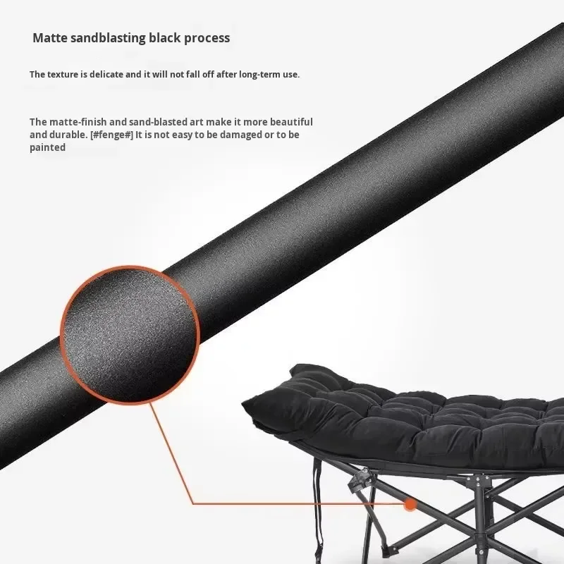 Portable Folding Bed Lightweight PVC Camp Bed Modern Minimalist Office Outdoor Camping Cot