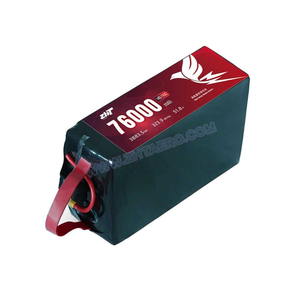High Energy Density Solid-State Battery 14S 76000mAh Normal Voltage 51.8V Maximum Discharge Rate 10C