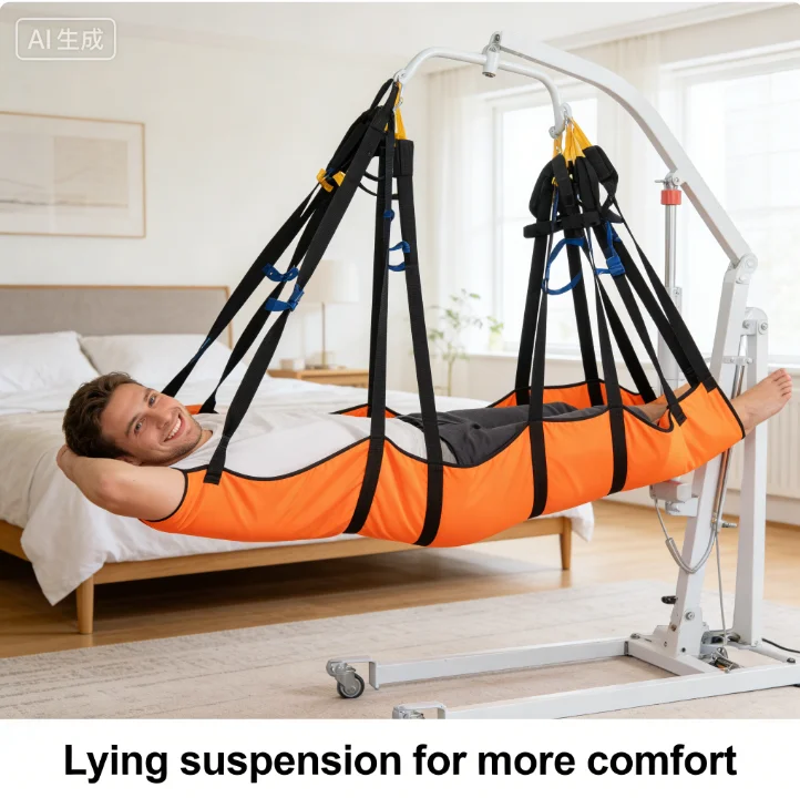 Lifting Machine Lying Flat Sling Extended Lying Flat Bed Elderly Handling Hanging Pocket Hemiplegia Stroke Care