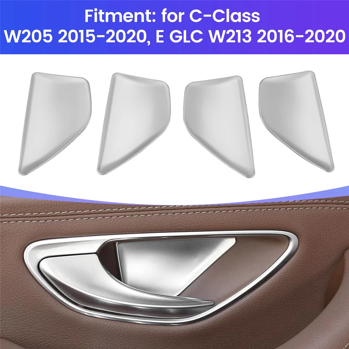 

Upgraded Car Door Bowl Cover for C W205 15-20 W213 X243 16-20
