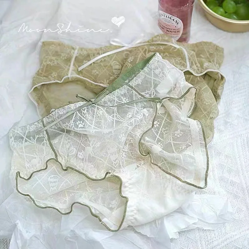 

5-Pack panties pure desire girl, lace thin comfortable breathable cotton crotch