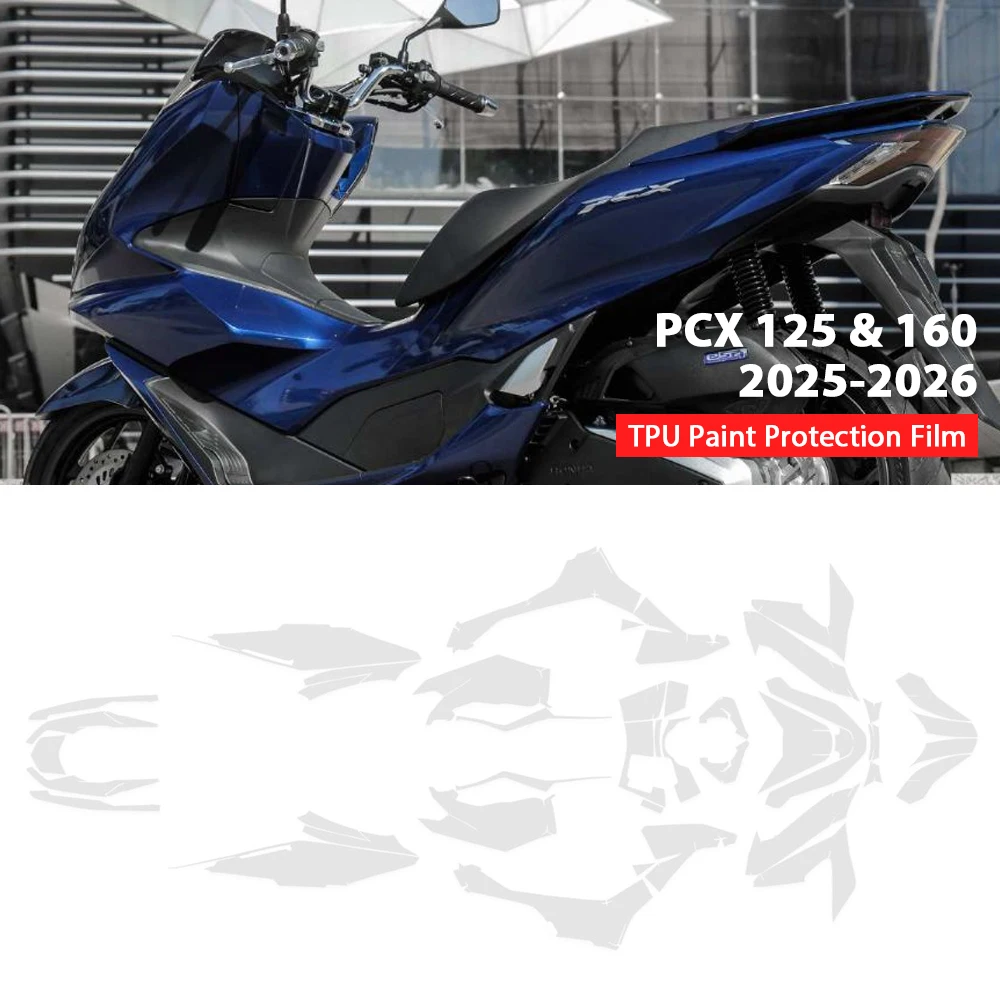 Motorcycle TPU Paint Protection Film Anti-scratch Transparent Protective Sticker For HONDA PCX 160 PCX 125 2025-2026