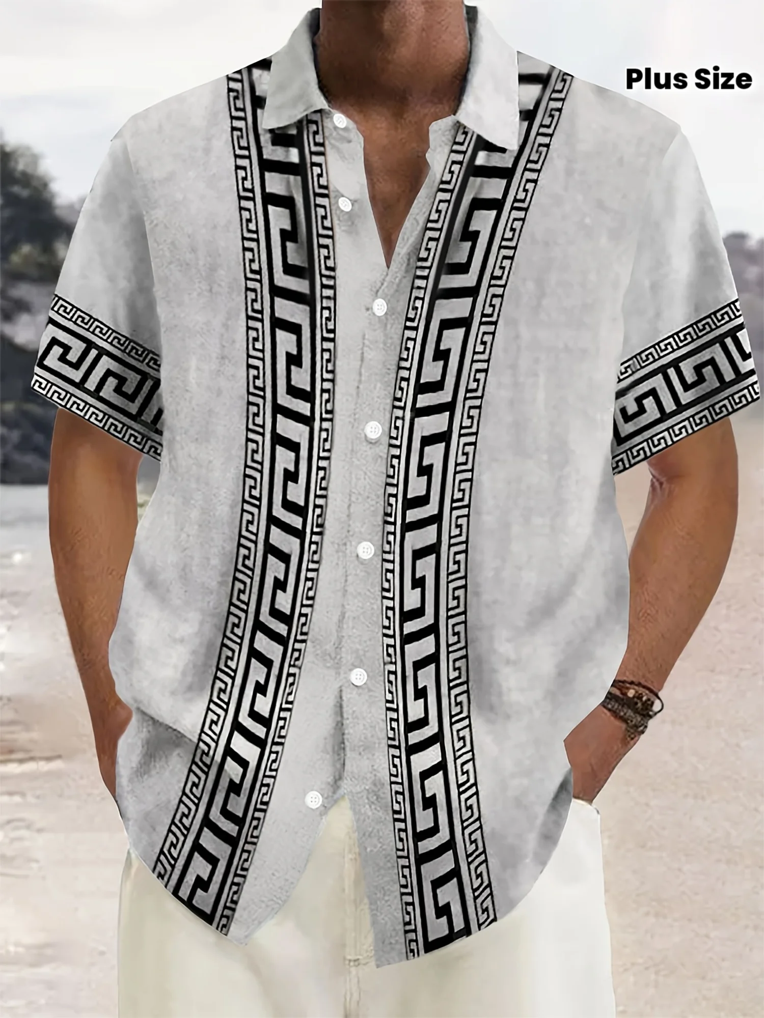 2026 Summer Men's Shirt - 3D Printed Design Breathable Lightweight Stylish Casual Outdoor Streetwear