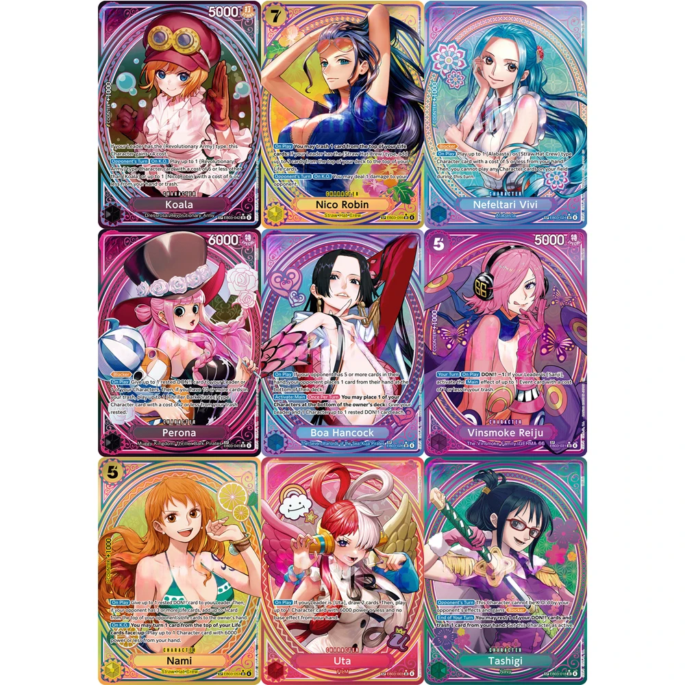 ONE PIECE Collection Cards Enel Edward.Newgate Magellan Boa Hancock Yamato EN DIY High Quality Self Made Game Anime Cards Gift view 3